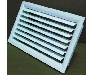 Grille lame courbe alu blanche 300X100B ANCIEN