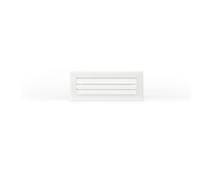 Grille lame courbe 300x100 blanc mat