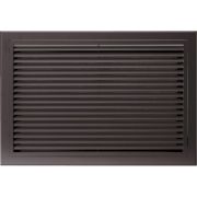 Grille de reprise ailettes droites 800x400 noir