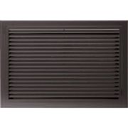 Grille de reprise ailettes droites 1000x400 noir